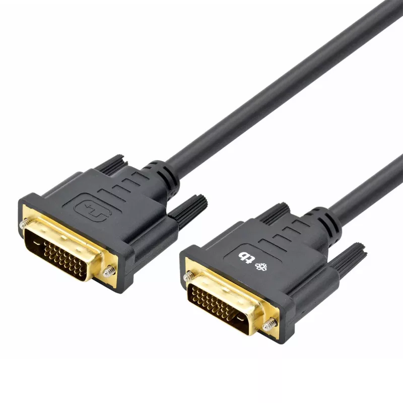 TB MM DVI 24 + 1 -kaapeli 1,8 m, musta, kulta (AKTBXVD24DVI18B)
