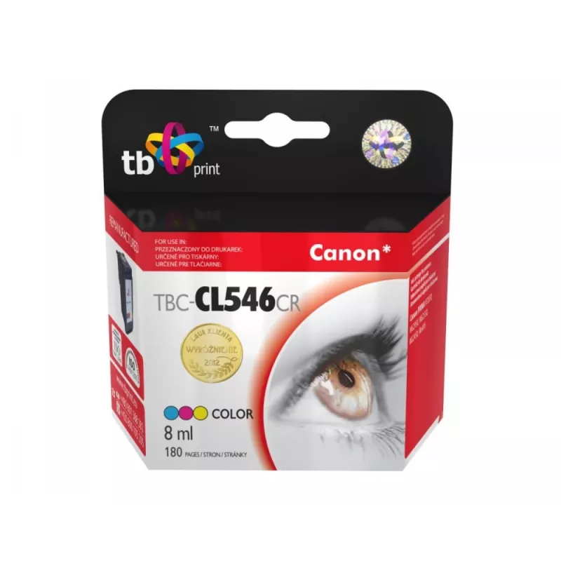 Muste Canon PIXMA iP2850/MG2950/2550/2450/MX495 TBC-CL546CR ref