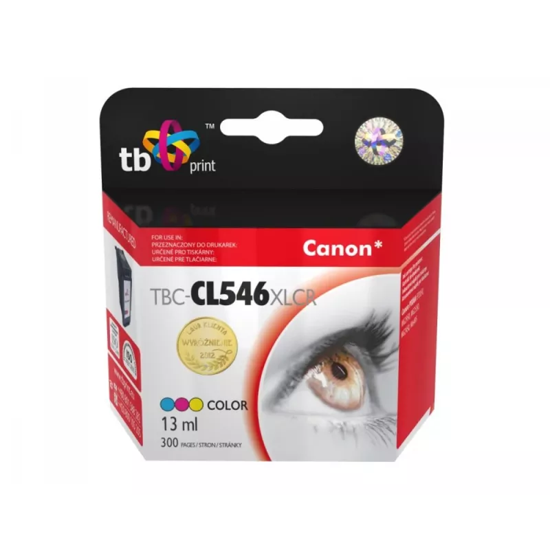 Muste Canon PIXMA iP2850/MG2950/2550/2450/MX495 TBC-CL546XLCR ref