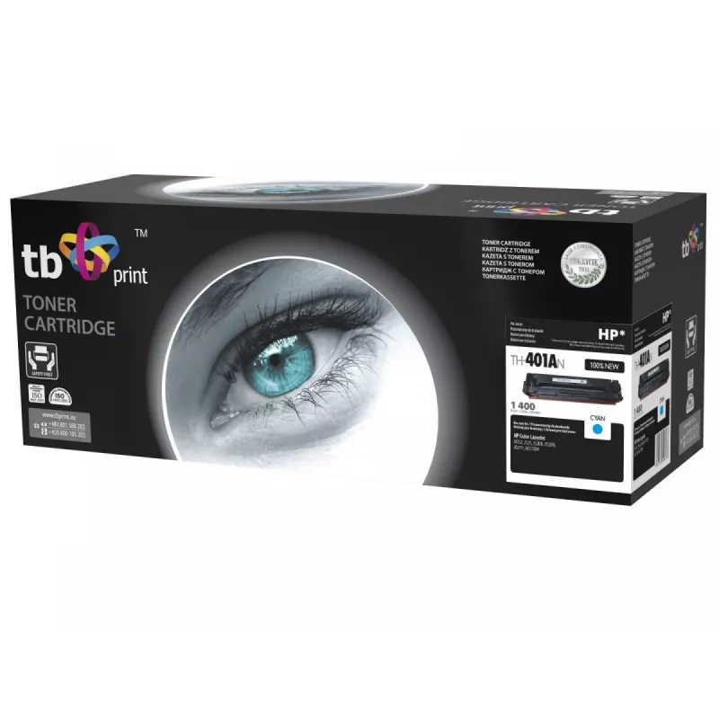 Värikasetti TB yhteensopiva HP CLJM252/277 kanssa, CY, 1400, uusi