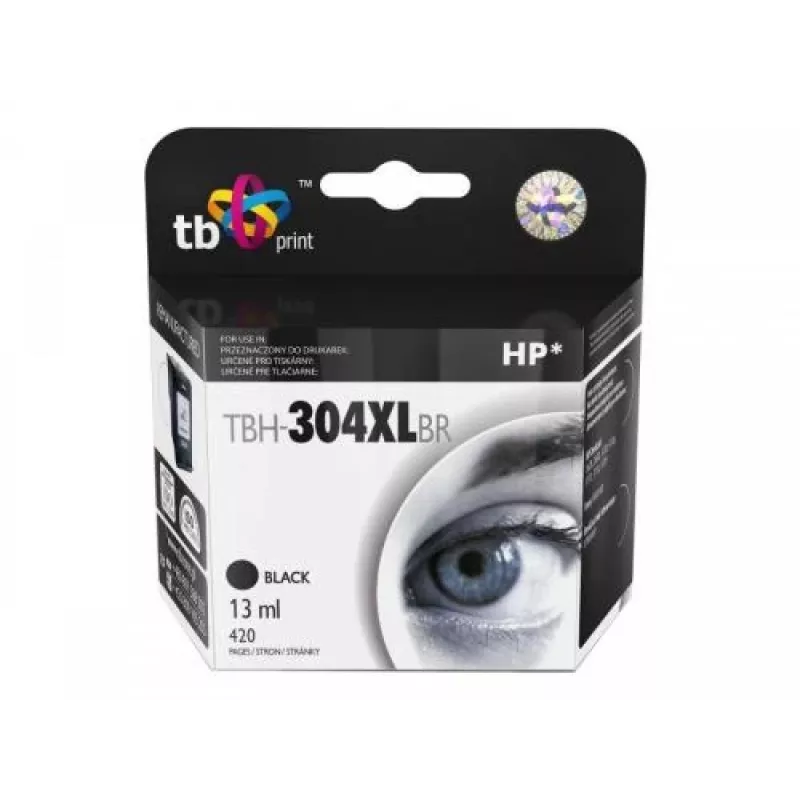 Yhteensopiva muste HP DJ 3700, musta kunnostettu, 13 ml