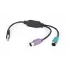 Adapteri 2xPS2->USB hiiri + näppäimistö