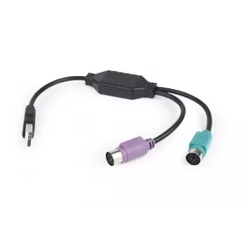 Adapteri 2xPS2->USB hiiri + näppäimistö