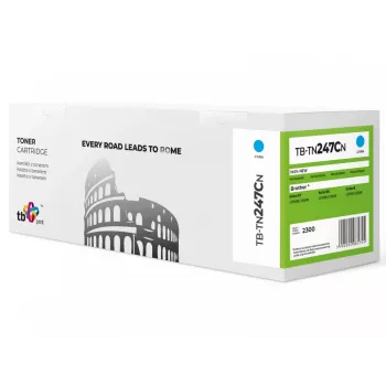 Värikasetti TB yhteensopiva Brother TN247C, TB-TN247CN CY 100% uusi