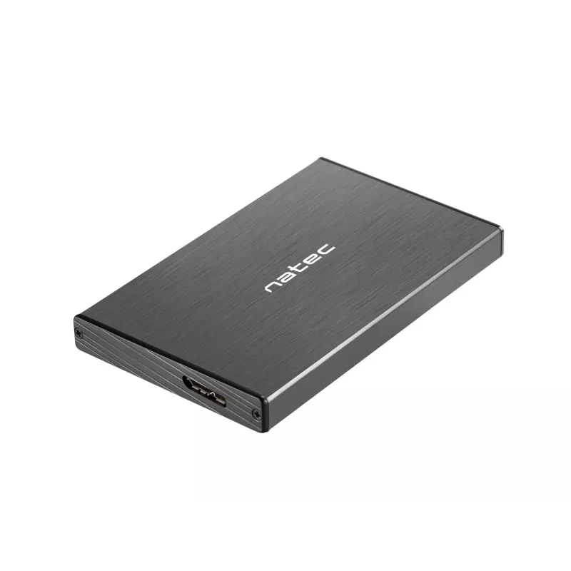 NATEC RHINO GO kotelo USB 3.0 2,5'' SATA HDD/SSD, musta alumiini
