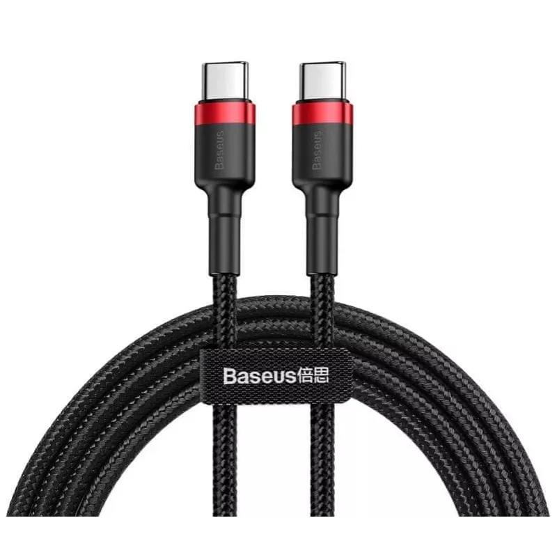 USB-C-USB-C-kaapeli Baseus CATKLF-G91 1 m, USB-C-pistoke, 0,48 Gbit/s, musta