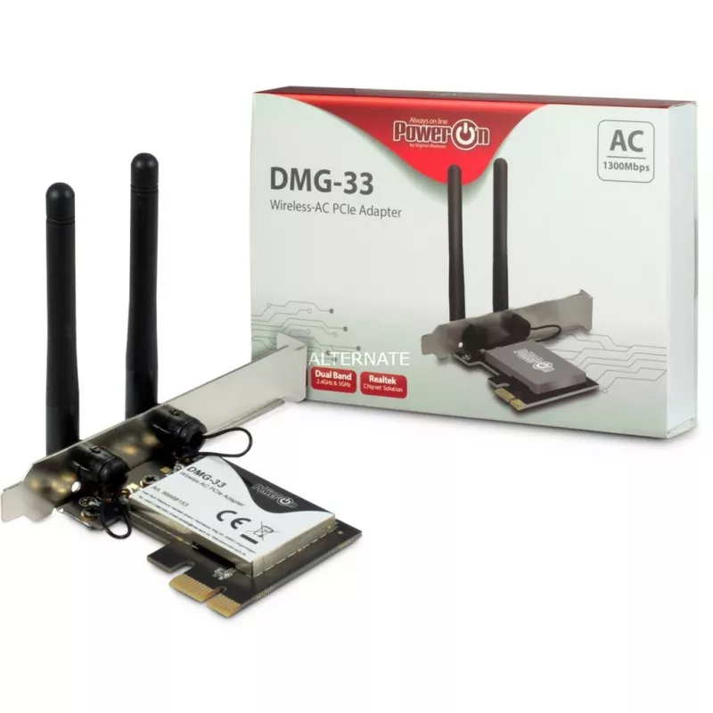 Sisäinen WLAN-kortti Inter-Tech DMG-33 1300 Mbit/s
