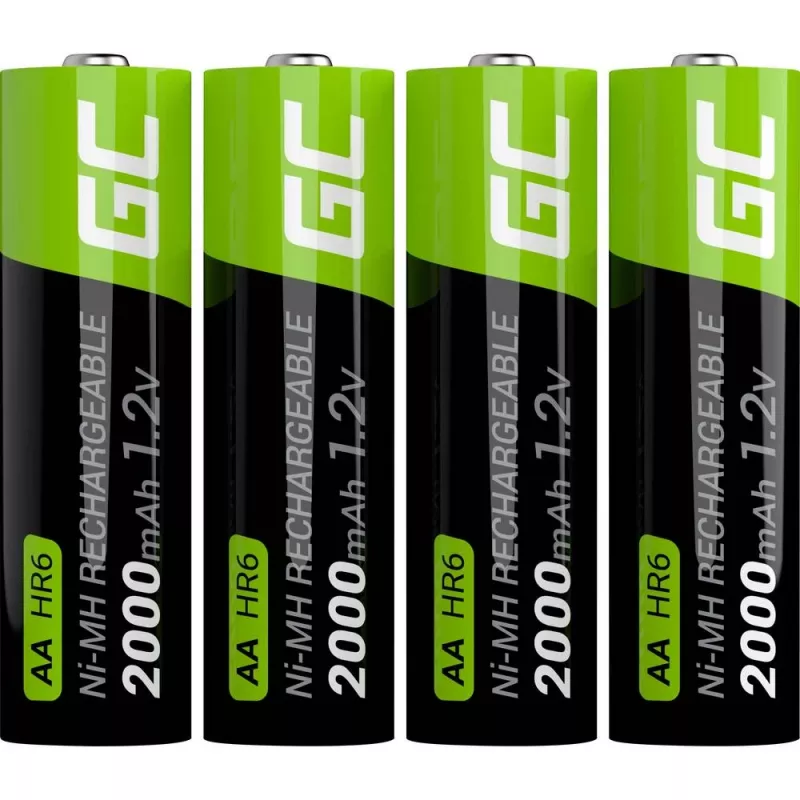 Green Cell GR02 NiMH AA -akut, 4 kpl, 2000 mAh