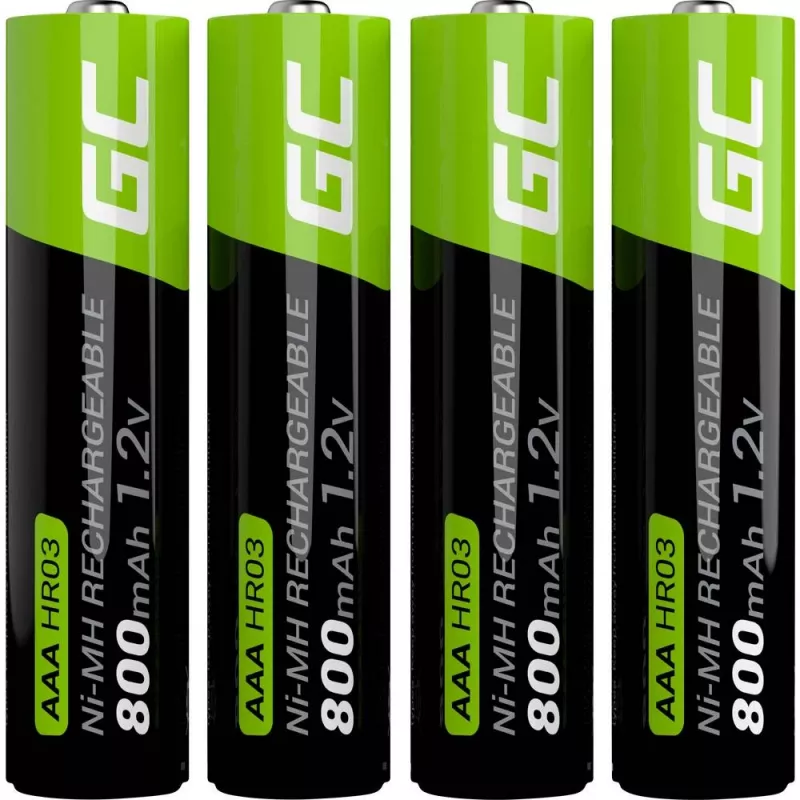 Uudelleenladattava paristo Green Cell GR04 AAA NiMH 1,2 V 800 mAh 4 kpl