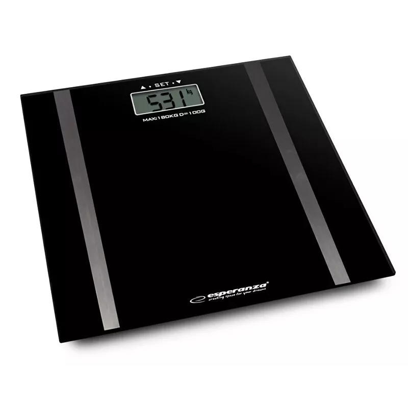 Henkilövaaka Esperanza EBS018K – elektroninen, 180 kg, musta