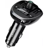 USAMS US-CC115 C21 auto-FM-lähetin kaksois-USB-laturilla, Bluetooth 5.0, 3,4 A, musta