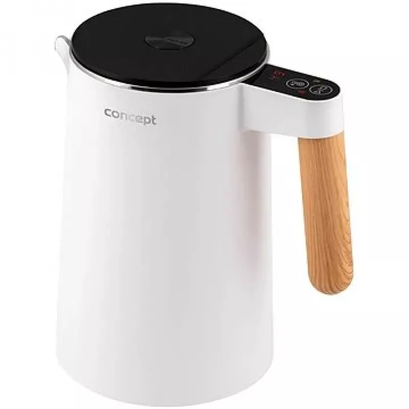 Ruostumaton teräs -vedenkeitin valkoinen 1,5 l Salt & Pepper Concept RK3300