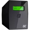 Keskeytymätön virtalähde Green Cell UPS02 0,8 kVA (480 W) line-interactive, LCD, 2× Type-F pistorasiaa, USB-B, RJ-45, RJ-11