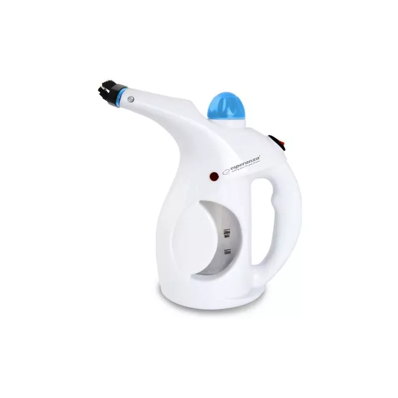Käsikäyttöinen höyrytin ESPERANZA EHI006 — 800 W, 15 g/min höyry, 0,2 L säiliö, 1,5 m kaapeli, musta