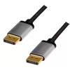 DisplayPort-kaapeli LogiLink CDA0100 1 m musta harmaa