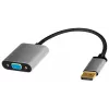 LogiLink CDA0109 kaapeliadapteri DisplayPort VGA 0,15 m musta harmaa