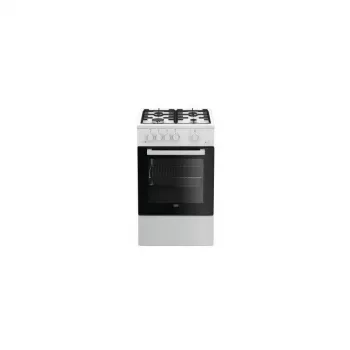Beko FSG52020FW liesi vapaasti seisova liesi kaasu musta, valkoinen