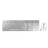 CHERRY DW 9100 SLIM -näppäimistö hiiri sisältyy yleiskäyttöön RF langaton + Bluetooth QWERTZ saksa hopea