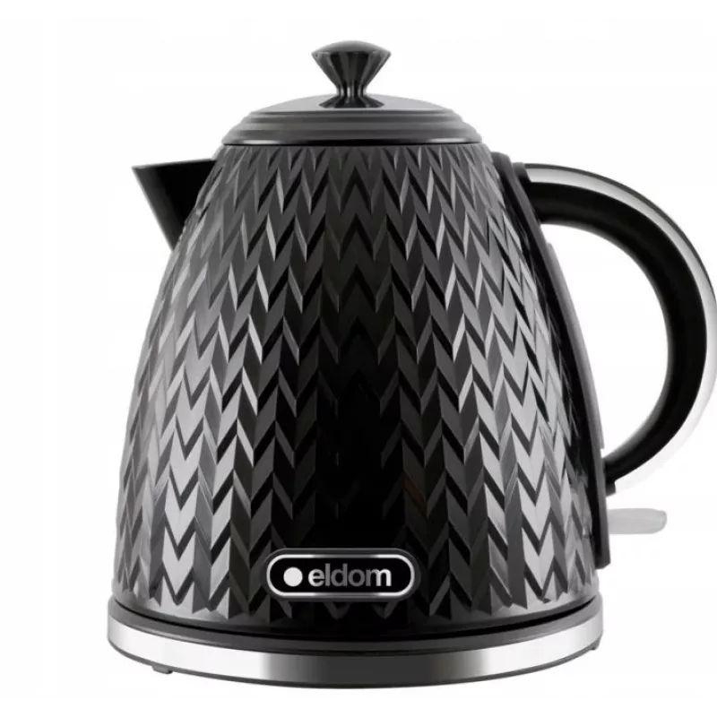 ELDOM NELA vedenkeitin, 1,7 l tilavuus, 2000 W teho, musta