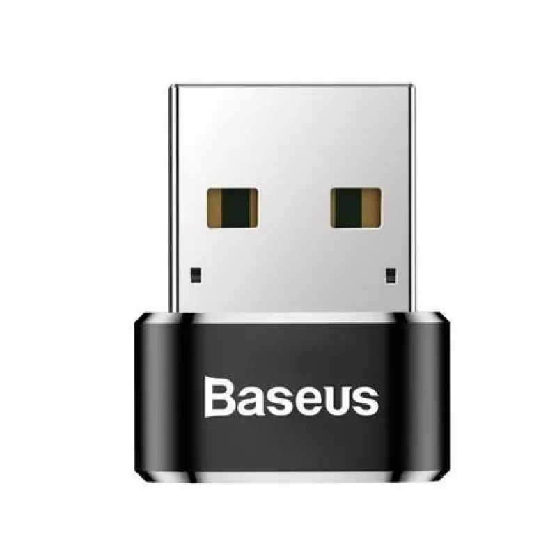 Baseus USB-uros - Type-C-naaras -sovitin muunnin musta
