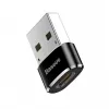 Baseus USB-uros - Type-C-naaras -sovitin muunnin musta