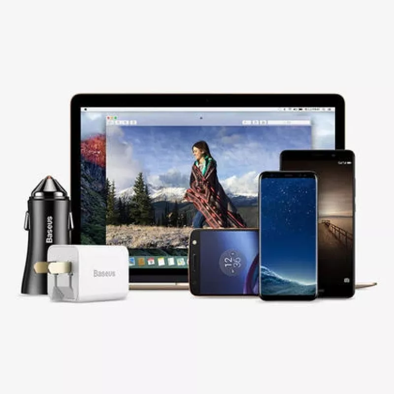 Baseus USB-uros - Type-C-naaras -sovitin muunnin musta