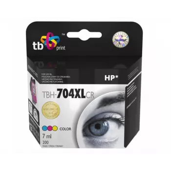 Muste HP DJ IA 2060 väri kunnostettu XL TBH-704XLCR (HP nro 704 CN693AE)