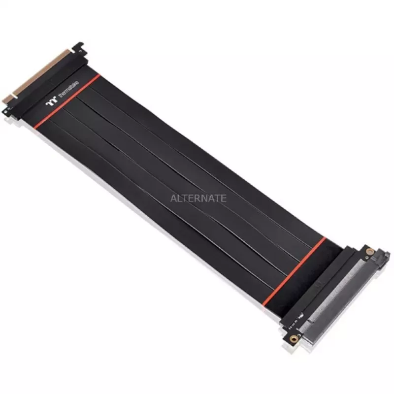Thermaltake AC-058-CO1OTN-C1 PCIe 4.0 x16 riser-jatkokaapeli, 0,3 m, musta