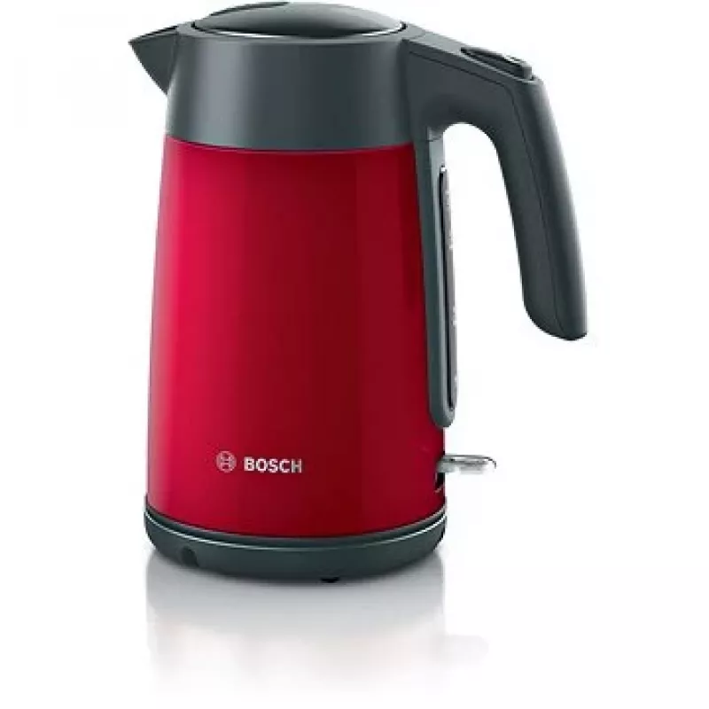 Sähköinen vedenkeitin Bosch TWK7L464 – 1,7 l tilavuus, 2400 W, punainen, muovikotelo