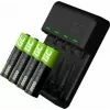Laturi Green Cell GC VitalCharger 4× AA 2000mAh NiMH-akulla