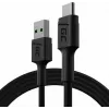 USB-kaapeli Green Cell KABGC22 USB 2.0 1,2 m USB A USB C musta