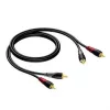 Kaapeli 2X RCA/chinch-pistoke - 2X RCA/chinch-pistoke 1,5