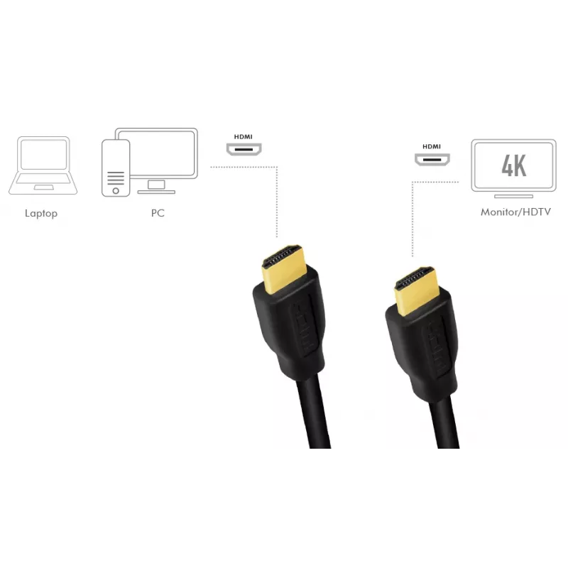 LogiLink CH0103 HDMI AV-kaapeli musta 5 m 1x HDMI-uros 1x HDMI-uros