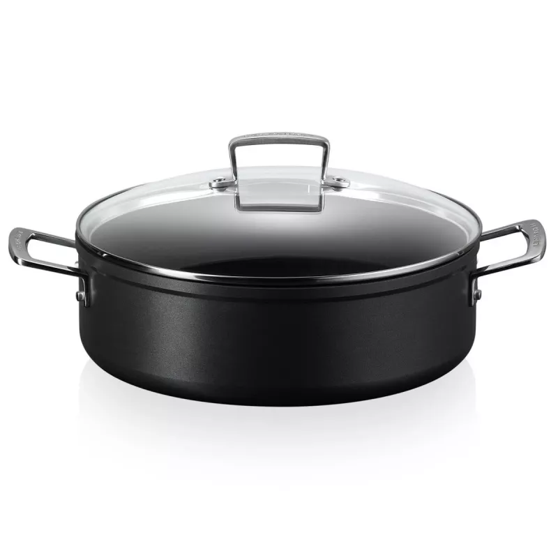 Le Creuset Toughened Non-Stick paistokasari lasikannella 28 cm