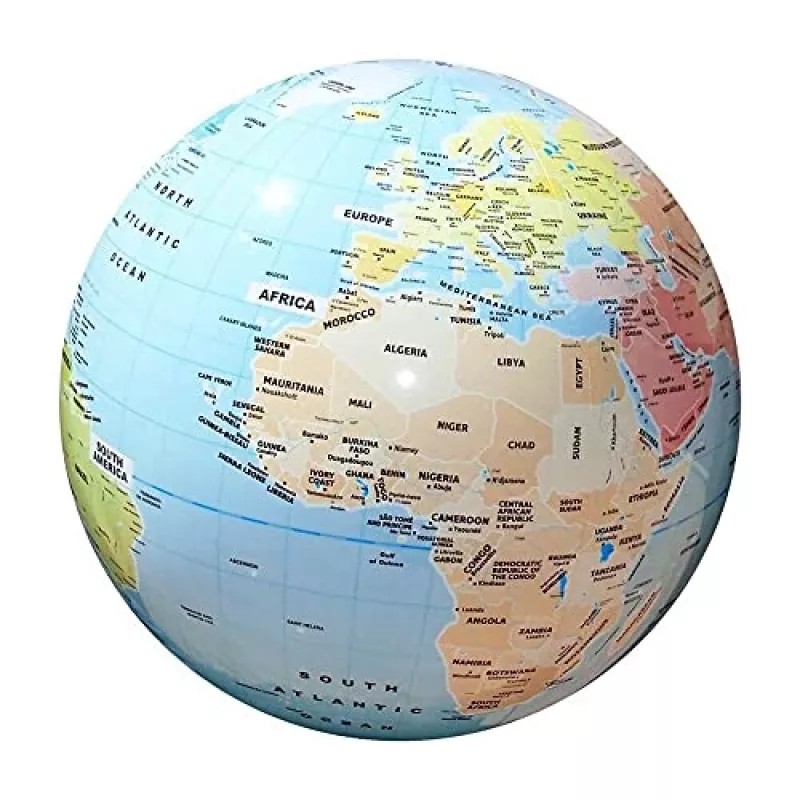 Globe Ball MG DYSTRYBUCJA malli C009 — poliittinen maailma, 42 cm halkaisija