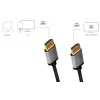 LogiLink CHA0101 HDMI-AV-kaapeli musta-harmaa 2 m HDMI-HDMI-urosliitin