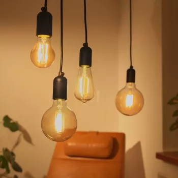 Älylamppu Denver LBF-404 Wi‑Fi musta läpinäkyvä energialuokka F