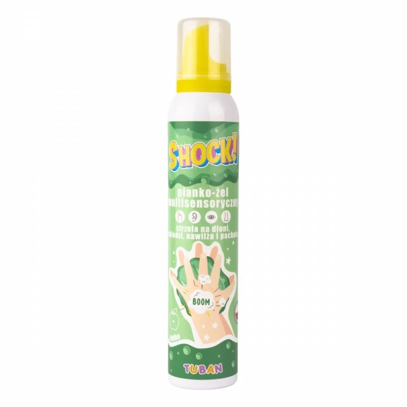 Slime Tuban SHOCK! MULTISENSORY FOAM-GEL APPLE 200 ml vihreä