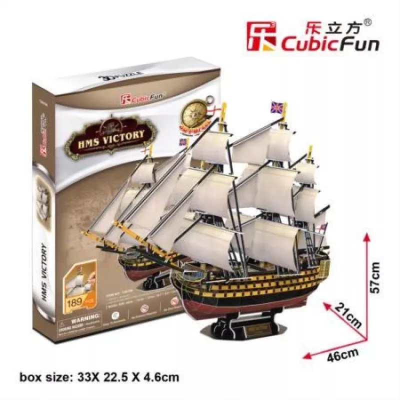 3D-palapeli CubicFun HMS Victory