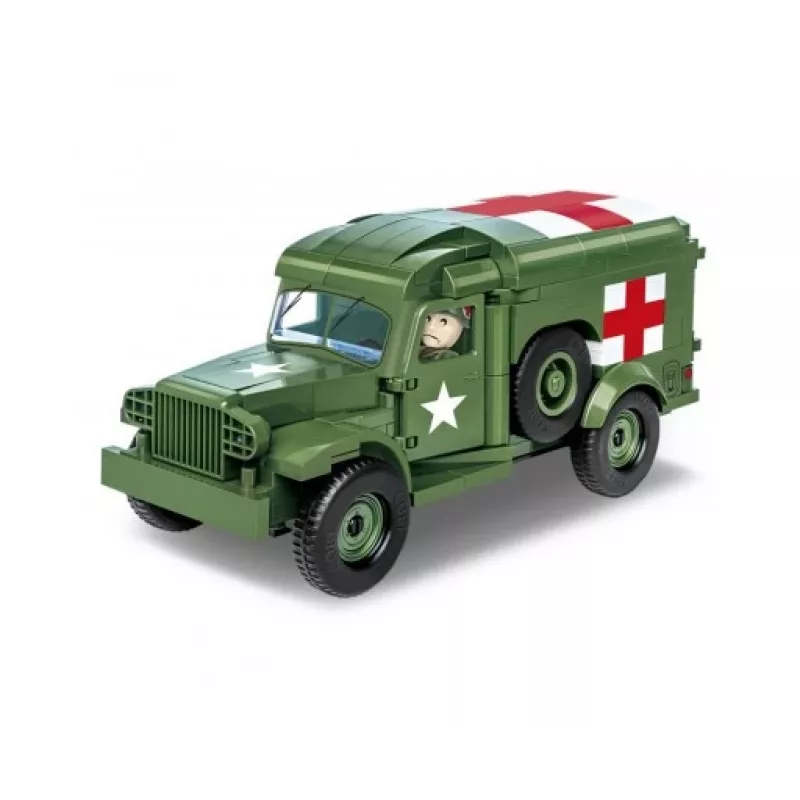 Rakennuslelu Cobi Dodge WC-54 ambulanssi malli 2257 1:35 mittakaava rakennussarja