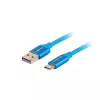 USB 2.0 -kaapeli LANBERG CA-USBO-21CU-0010-BL — USB-A – USB-C, 1 m, sininen