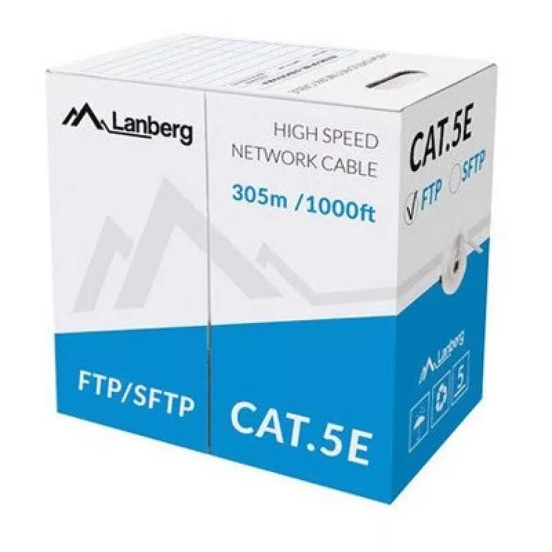 Verkkokaapeli Lanberg LCS5-11CU-0305-S RJ45 Cat5e 305 m harmaa