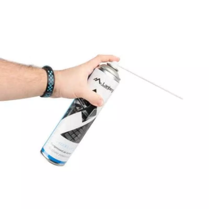 Paineilmasuihke LANBERG CG-600FL-001 — 600 ml, PC:n puhdistukseen, musta/sininen/valkoinen