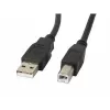 Lanberg CA-USBA-10CC-0030-BK USB-kaapeli 3 m USB 2.0 USB B musta (CA-USBA-10CC-0030-BK)
