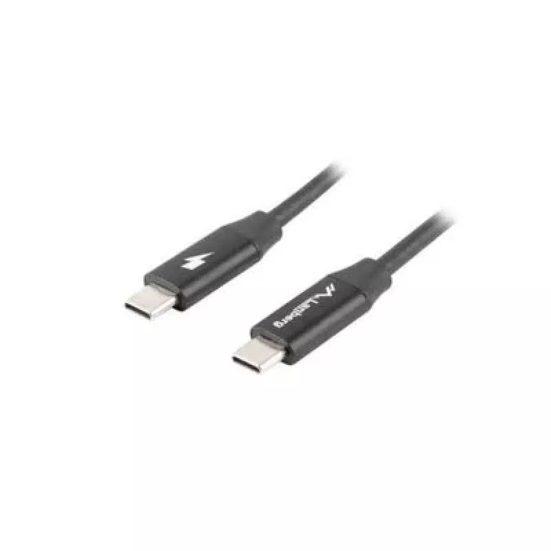 LANBERG USB-C–USB-C-kaapeli CA-CMCM-40CU-0018-BK — USB 2.0, 1,8 m, musta