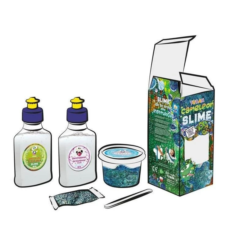 Slime DIY -pakkaus - kameleontti