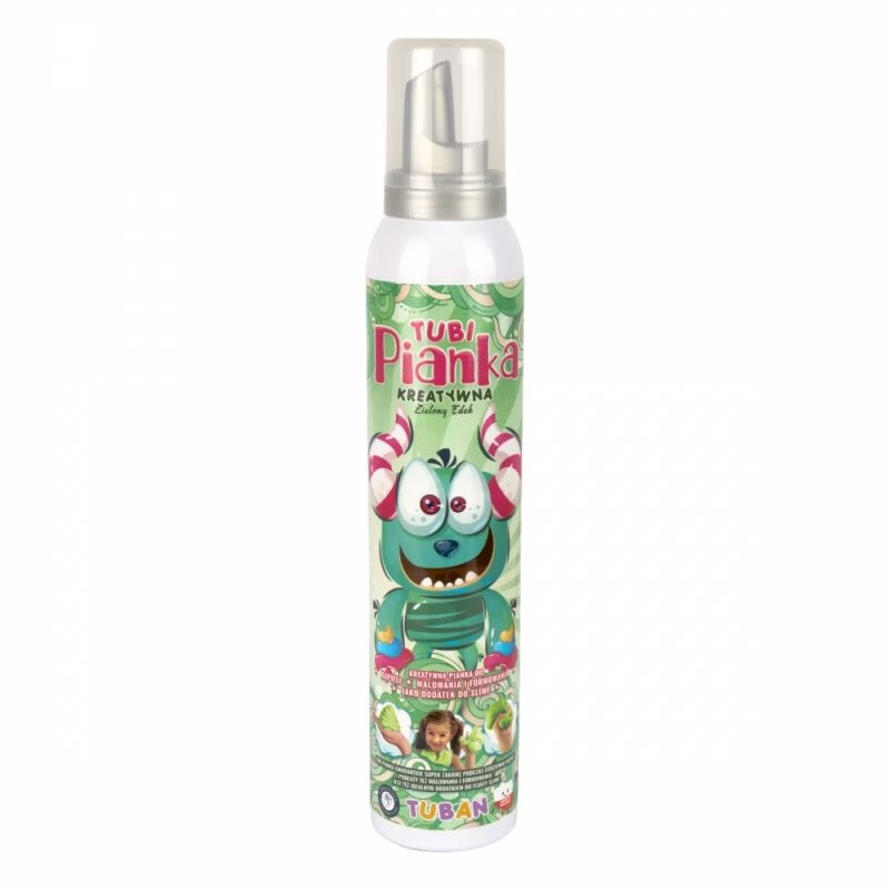 Kylpyvaahtolelu Tuban TUBI FOAM vihreä 200 ml pojille ja tytöille