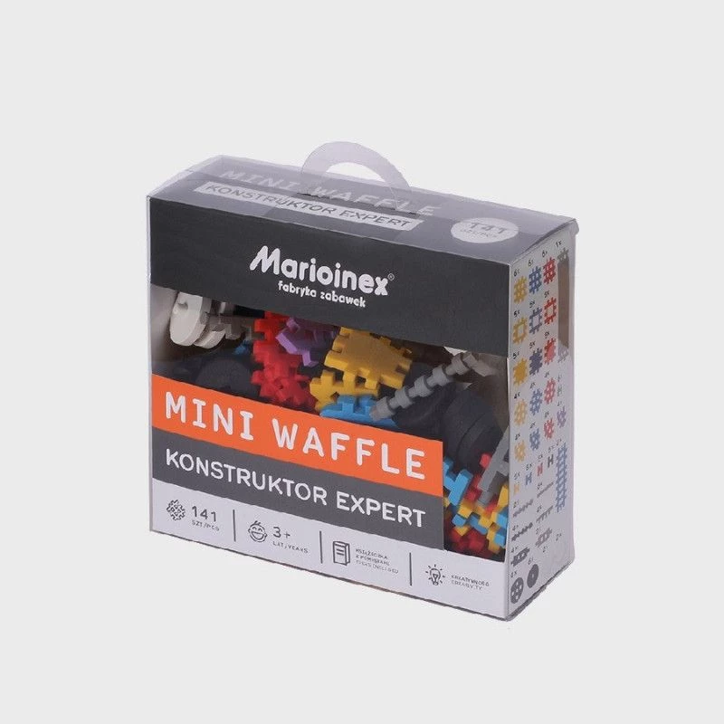 Rakennussarja Marioinex Mini Waffle Constructor – 141 osaa, monivärinen, yli 5-vuotiaille lapsille