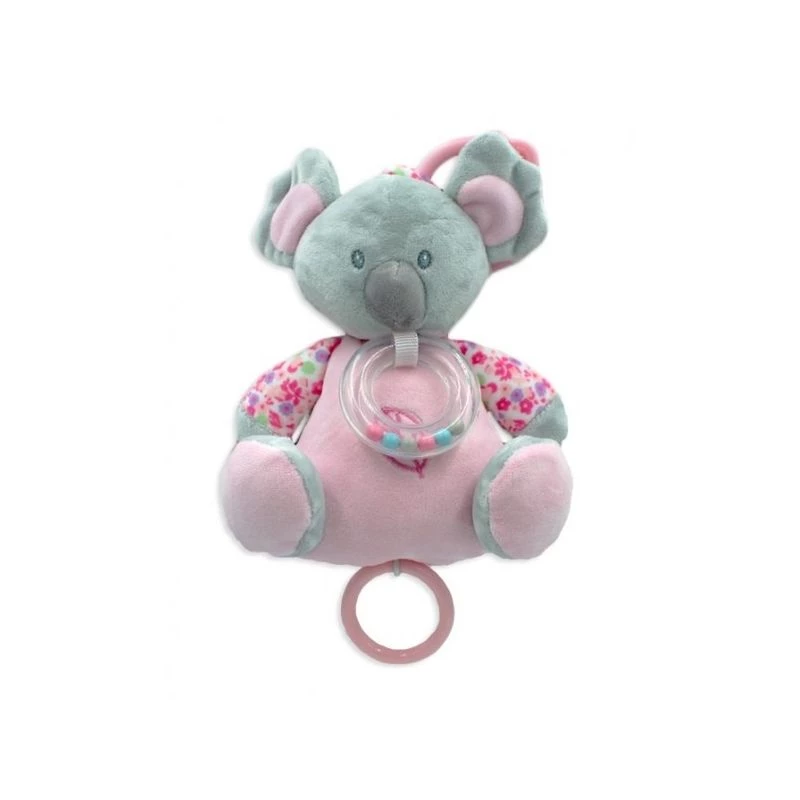Musiikkirasia TULILO Koala 18 cm pinkki – musiikkilelu vauvoille, 18 cm korkeus