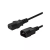 Kaapeli SAVIO CL-99 (C14 / IEC C14 / IEC 320 C14 M - C13 F; 1 2 m; musta)